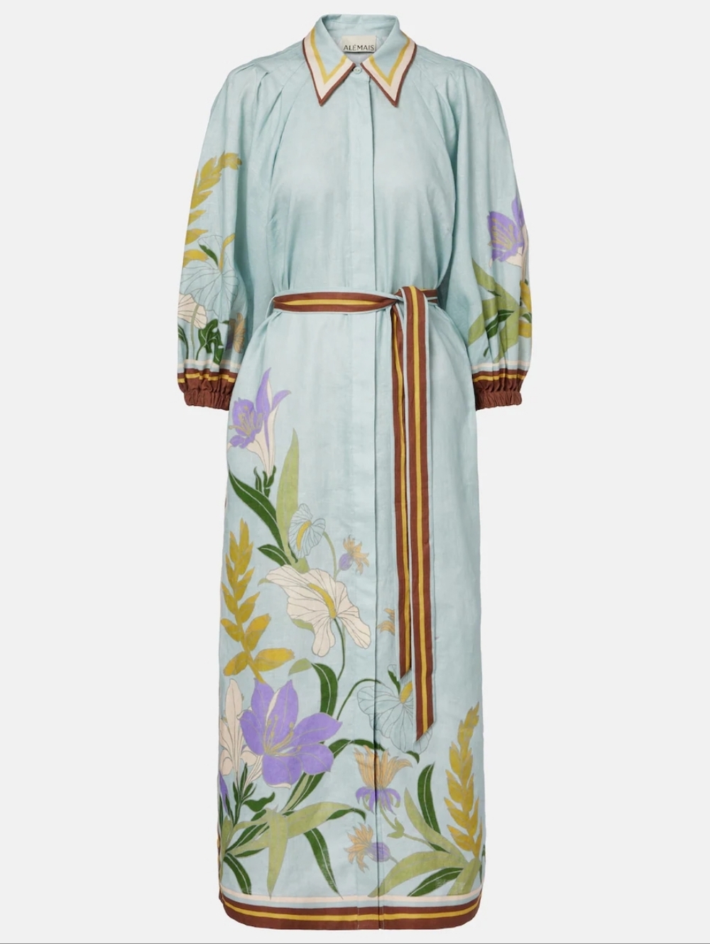 ALEMAIS Alfie Linen Midi Shirt Dress - Picture 6 of 15